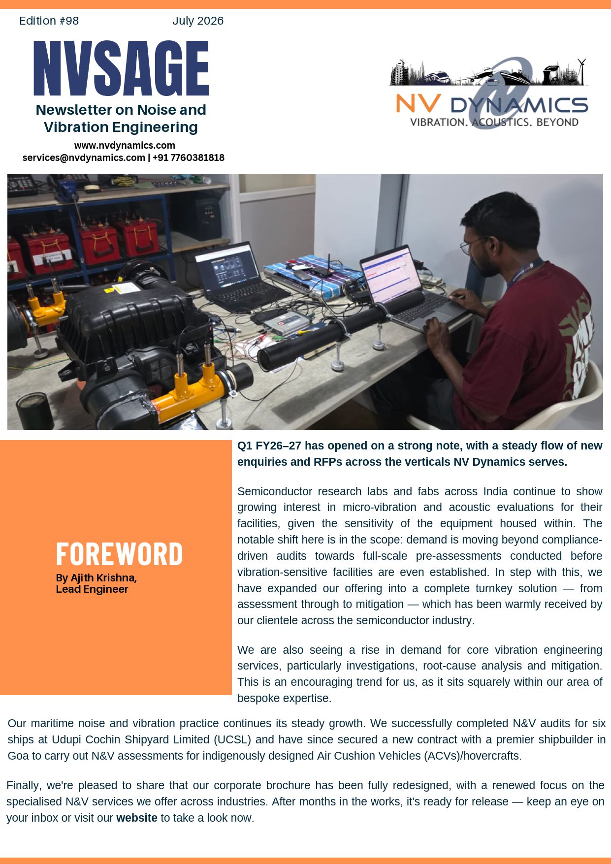 Vibration testing bangalore , Vibration analysis bangalore ,Ground vibration  bangalore , Structural vibration bangalore , Noise analysis bangalore , Dynamic balancing bangalore , Condition monitoring bangalore , Room acoustics bangalore ,Vibration testing india, Vibration analysis india, Ground vibration  india, Structural vibration india, Noise analysis india, Dynamic balancing india, Condition monitoring india, Room acoustics india ,Vibration testing , Vibration analysis,Ground vibration , Structural vibration , Noise analysis,Dynamic balancing , Condition monitoring , Room acoustics , Noise and Vibration Consultants in India , Noise and Vibration Testing Services India, Environmental Noise Testing Services India, Vibration Monitoring Services India, Ground Vibration Assessment India, Construction Vibration Monitoring India, Industrial Noise Measurement Services, Acoustic Consultant India, Metro Rail Noise and Vibration Consultant, Railway Noise and Vibration Assessment, Metro Rail Vibration Monitoring India, Ship Noise Measurement Services, IMO Noise Compliance Testing, Vibration Testing for Semiconductor, Equipment Installation, Data Centre Vibration Assessment